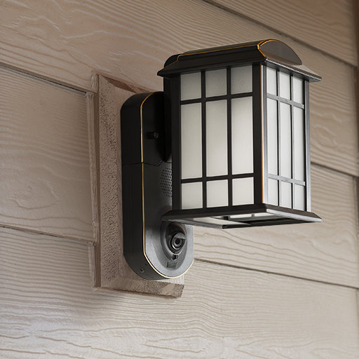 Maximus Smart Security with Camera 1Light Outdoor Wall Lantern